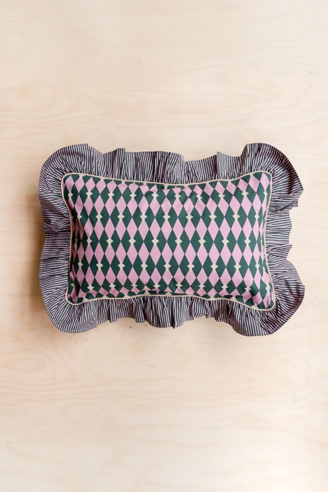 TBCo Cotton Harlequin Ruffle Pillowcase #1