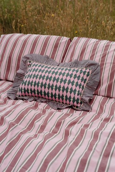 TBCo Cotton Harlequin Ruffle Pillowcase