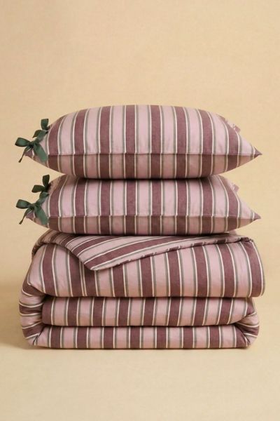 TBCo Striped Cotton Duvet Bedding Set
