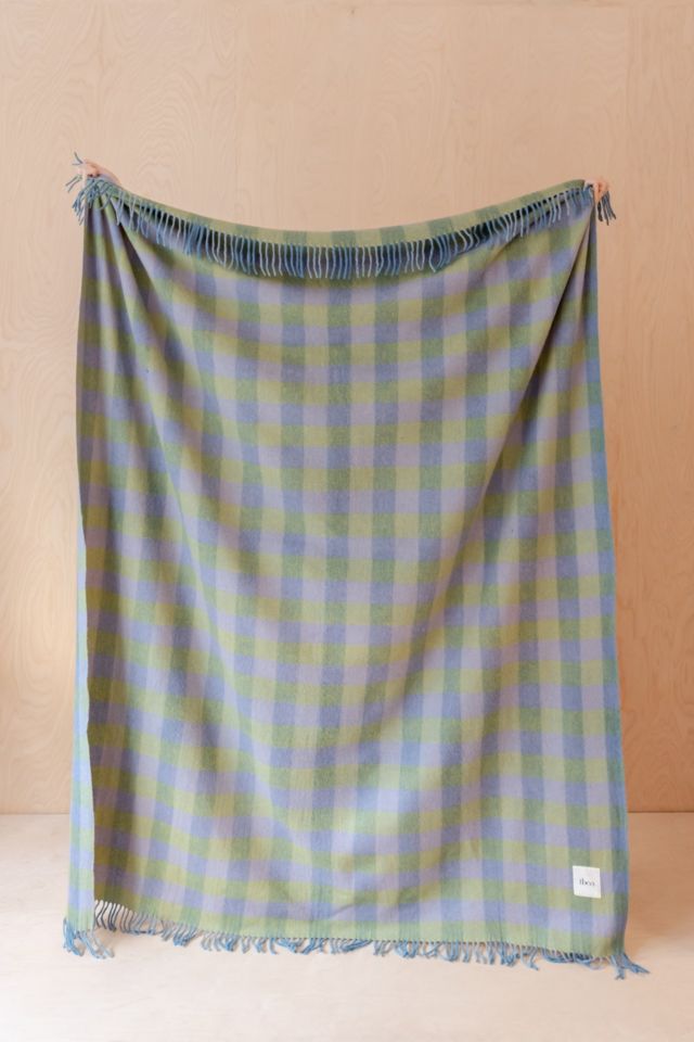 TBCo Recycled Wool Gingham Throw Blanket #1