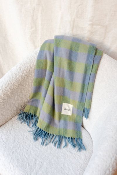TBCo Recycled Wool Gingham Throw Blanket
