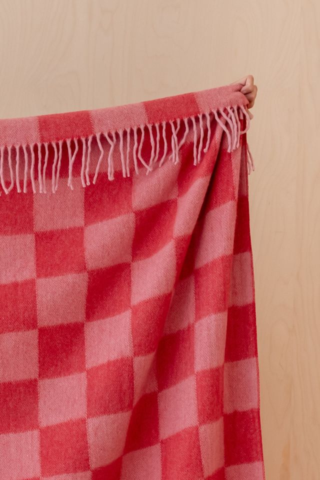TBCo Recycled Checkered Wool Throw Blanket #2