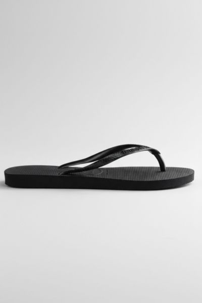 Havaianas Slim Flip Flop Sandal In Black, Women's At Urban Outfitters In Black