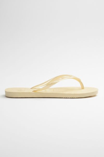 Havaianas Slim Flip Flop Sandal In Buttercream, Women's At Urban Outfitters In Yellow