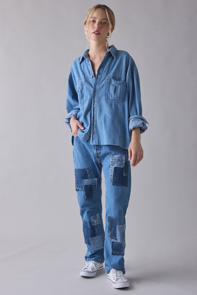 Jaded London Sonic Embroidered Baggy Jean | Urban Outfitters