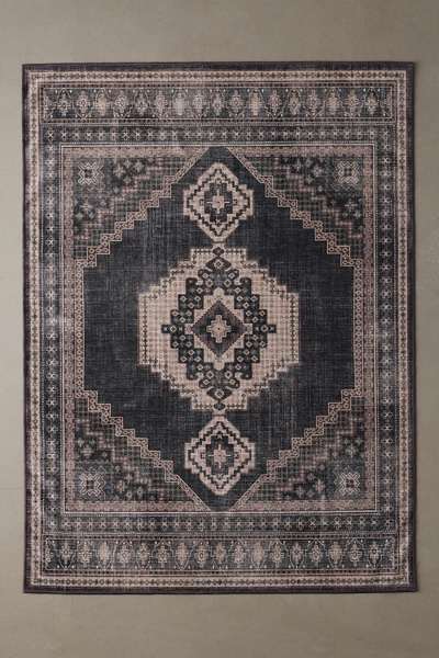 Ruggable Rayne Chenille Washable Rug in Black at Urban Outfitters