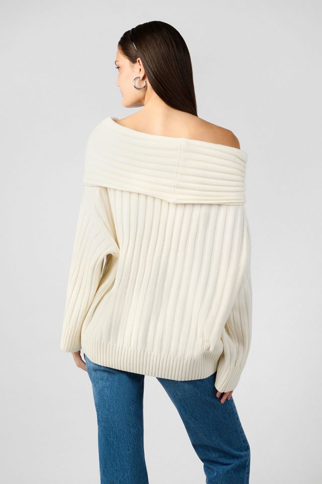 WeWoreWhat Oversized Off-The-Shoulder Sweater #2
