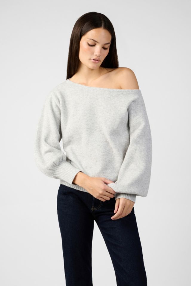 WeWoreWhat Off-The-Shoulder Balloon Sleeve Sweater #1