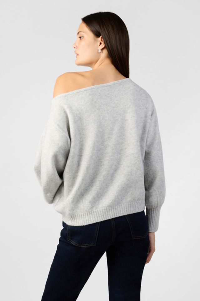 WeWoreWhat Off-The-Shoulder Balloon Sleeve Sweater #3