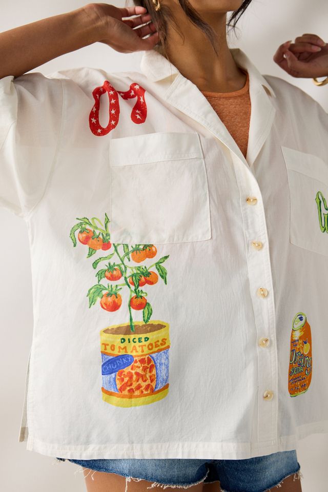 BDG Keepsake Souvenir Graphic Short Sleeve Button-Up Shirt #1
