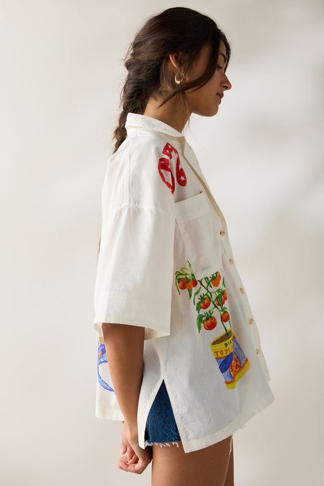BDG Keepsake Souvenir Graphic Short Sleeve Button-Up Shirt #3