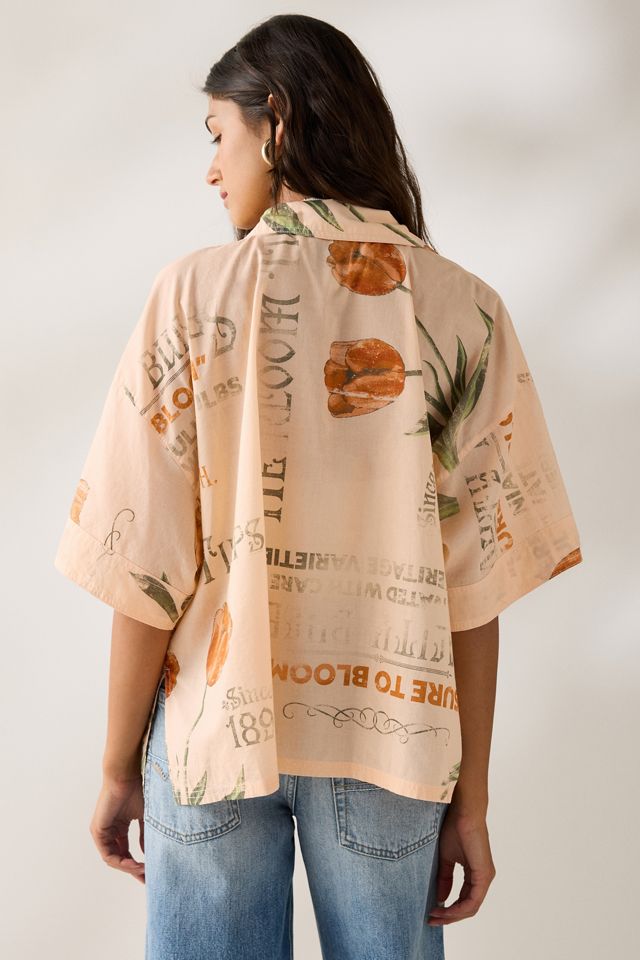 BDG Keepsake Souvenir Graphic Short Sleeve Button-Up Shirt #3