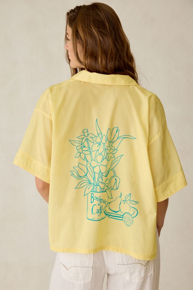 Chemise boutonnée à manches courtes BDG Keepsake Souvenir à motif graphique #1