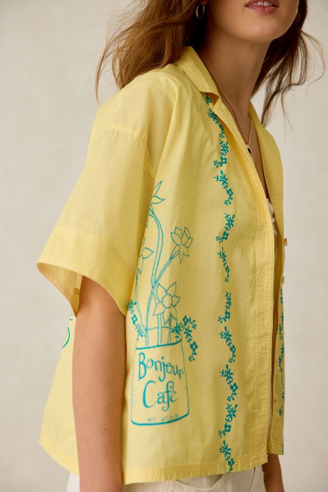 Chemise boutonnée à manches courtes BDG Keepsake Souvenir à motif graphique #2