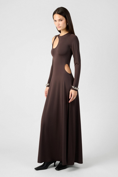 vintage black cocktail dresses Retro Stage Elegant Cocktail Party Dress Pearl Buttons Deco Cut-Out Back Midi Dress