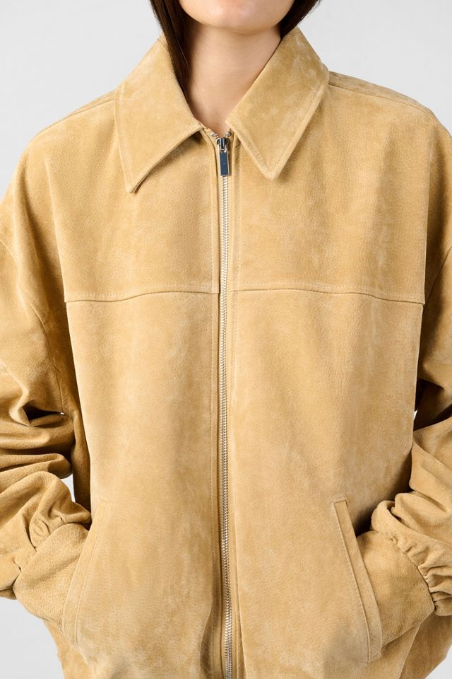 WeWoreWhat Premium Suede Bomber Jacket #3