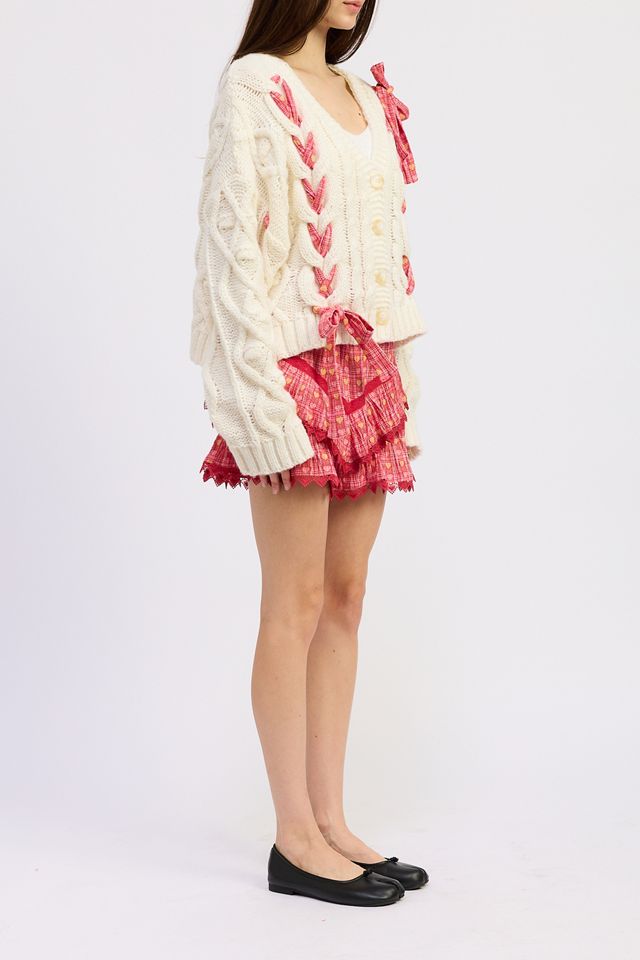 Jacquie The Label Clementine Ribbon Detail Cardigan #3