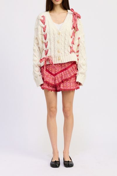 Jacquie The Label Clementine Ribbon Detail Cardigan