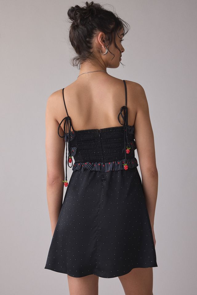 Jacquie The Label Teagan Ruffle Trim Slip Mini Dress #1