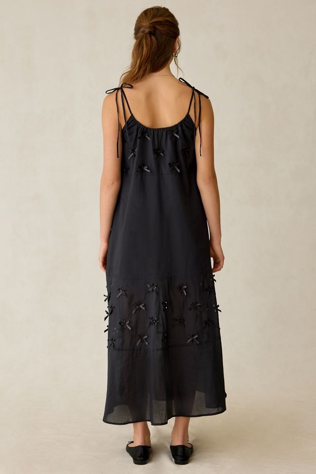 Robe maxi trapèze à détail nœud et œillets Phoenix de Jacquie The Label #3