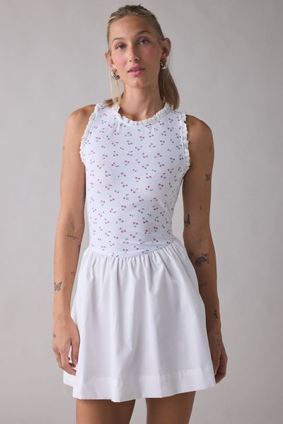 Mini-robe Cherrie à matières mixtes Jacquie The Label
