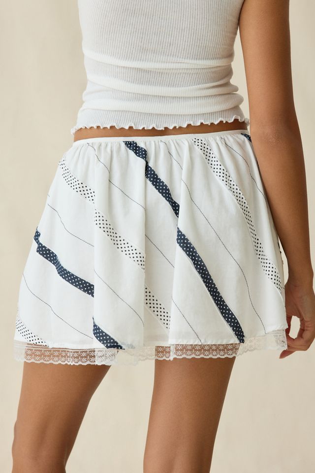 Jacquie The Label Norah Bias Patchwork Mini Skirt #2