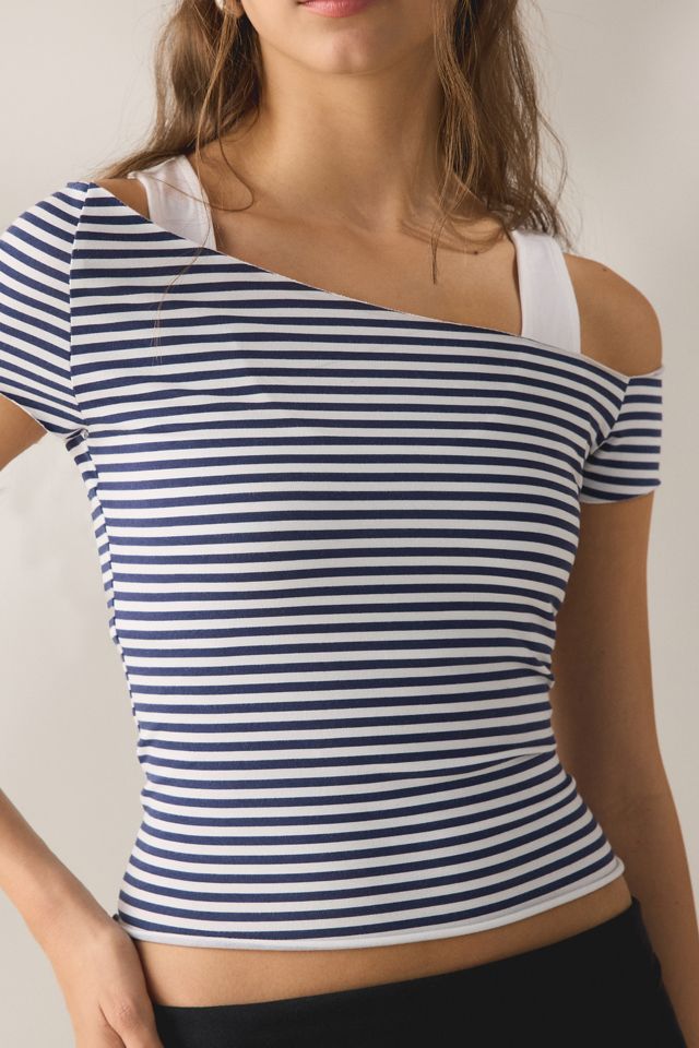 Out From Under Bec Asymmetric Cold Shoulder Layered Tee #2