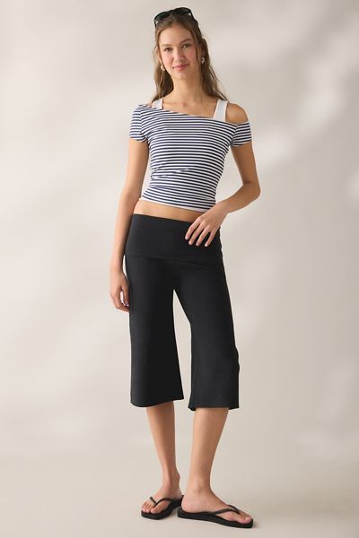 T-shirt superposé asymétrique à épaule dénudée Bec Out From Under