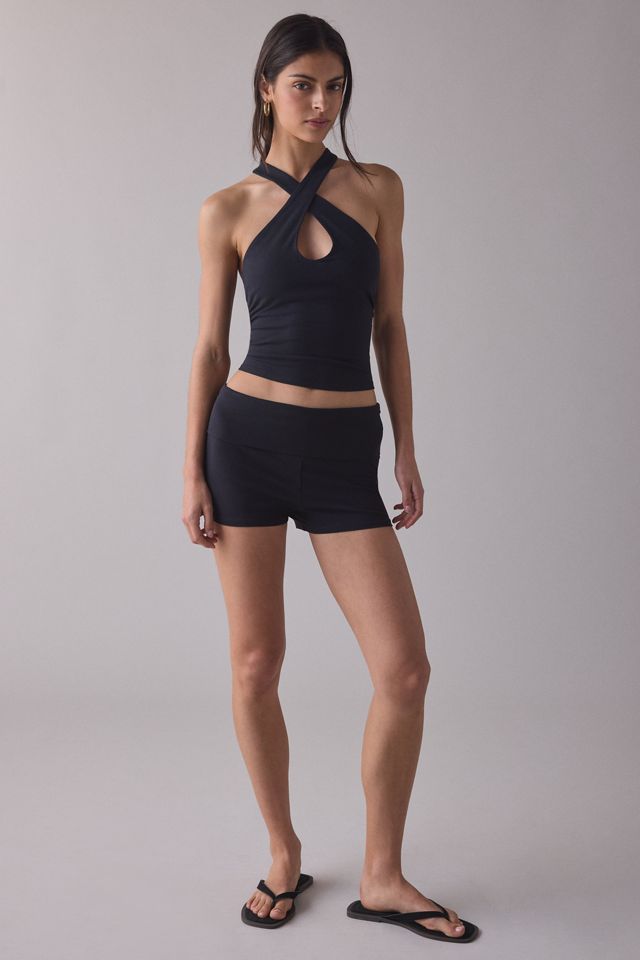 Out From Under Bec Keyhole Crisscross Halter Top #2