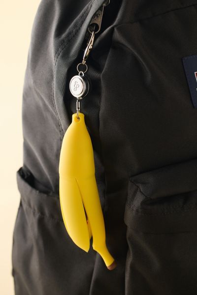 Edie Parker Retractable Banana Peel Lighter Holder Keychain