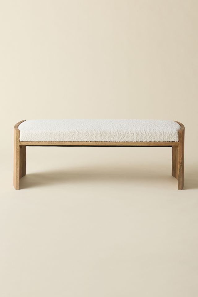 Daisy Upholstered Cushioned Bench #1