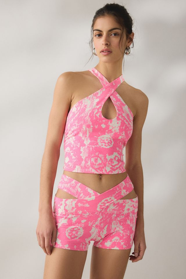 Out From Under Bec Twisted Cutout Bike Shorts #1