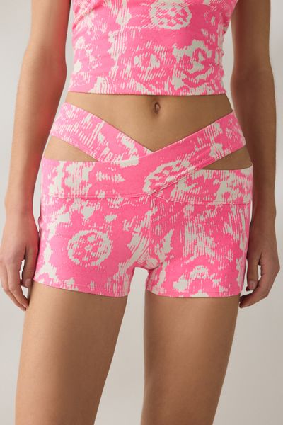 Out From Under Bec Twisted Cutout Bike Shorts
