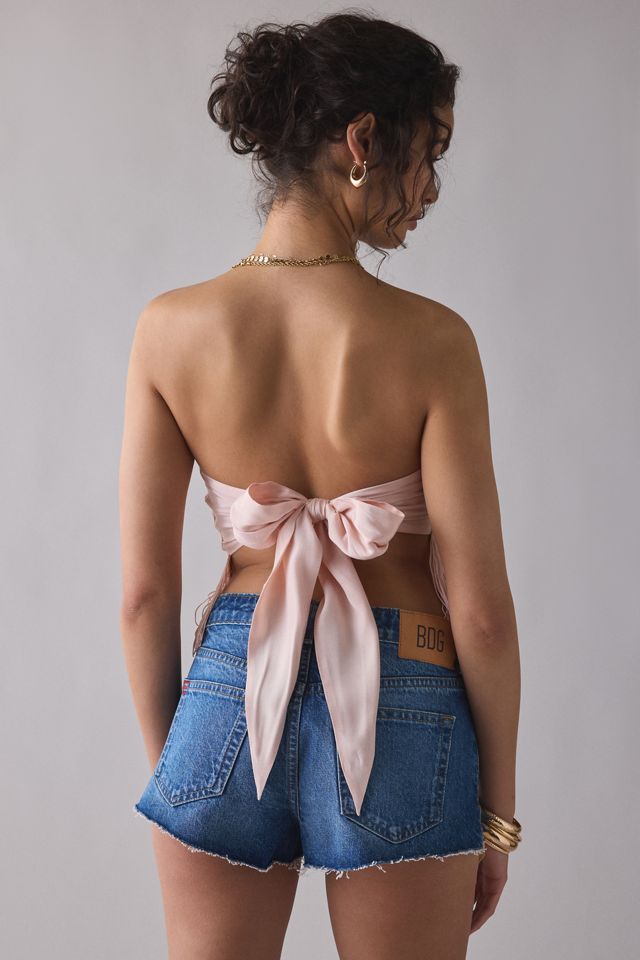 UO In The Rain Tie-Back Fringe Tube Top #2
