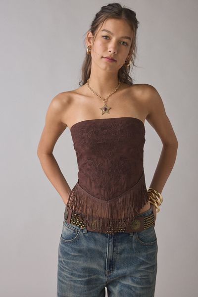Women's Chocolate Brown Tops | Urban Outfitters