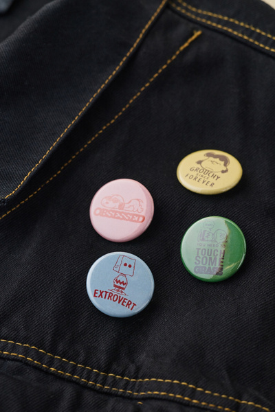 Three Potato Four X Peanuts UO Exclusive Button Pin - Set Of 4