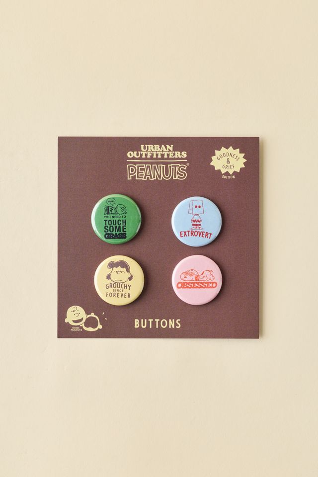 Three Potato Four X Peanuts UO Exclusive Button Pin - Set Of 4 #1