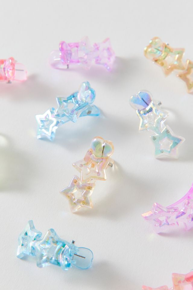 Vintage By UO Colorful Star Mini Claw Clips | Urban Outfitters Canada