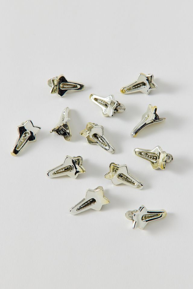 Vintage By UO Silver Star Mini Clips | Urban Outfitters
