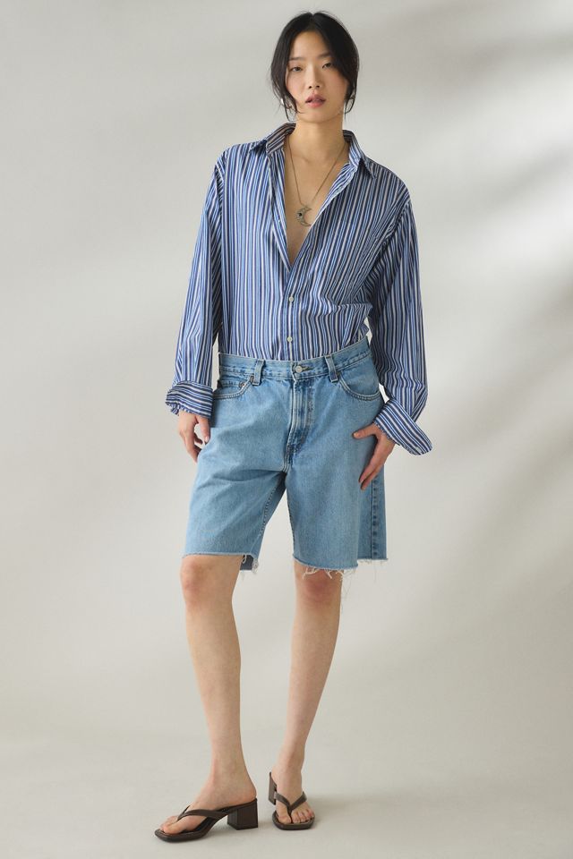 ReMADE By UO Levi’s® Longline Denim Jorts #5