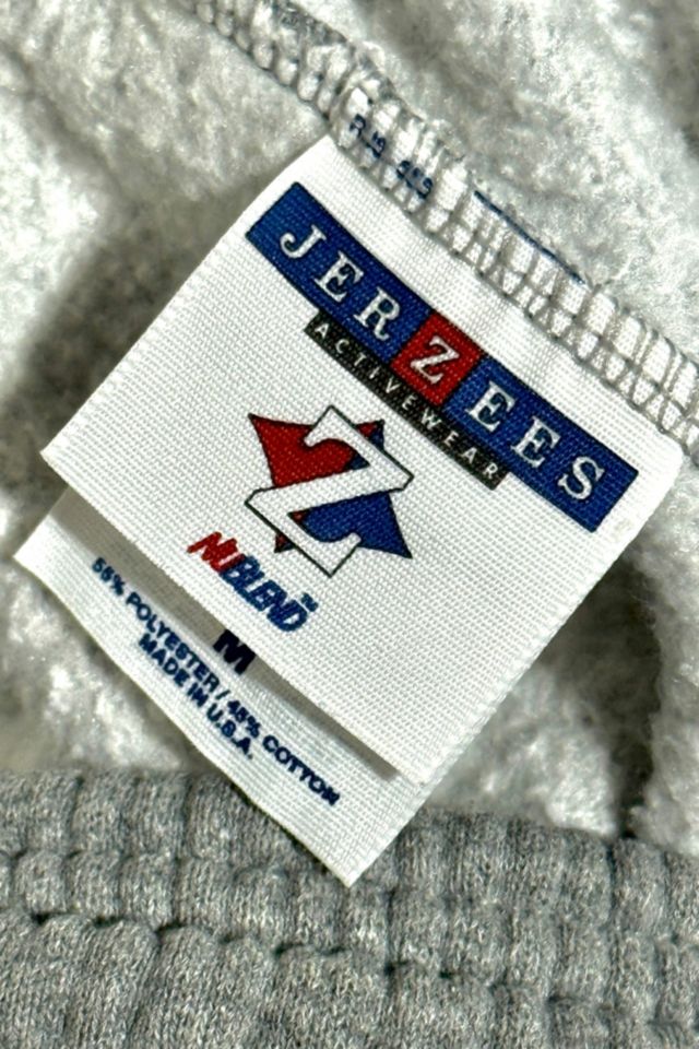 Vintage 1990's Jerzees Marled Gray Brushed Sweatpants #1