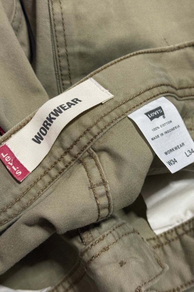 Vintage 1990's Levi’s® Workwear "baggy Bootcut" Belted Pants #3
