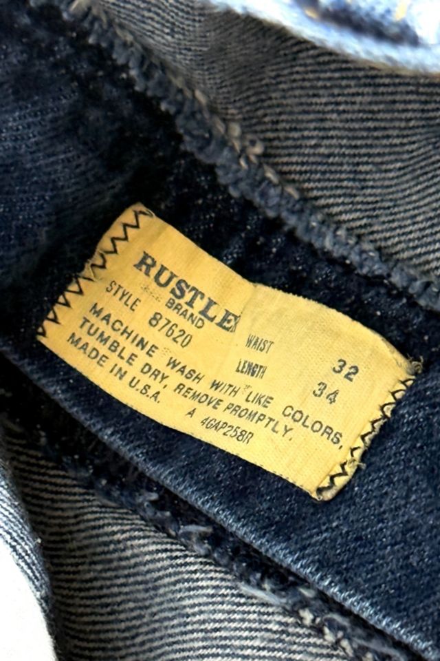 Vintage 1970's Rustler Yellow Label  Western Bootcut Jeans #3