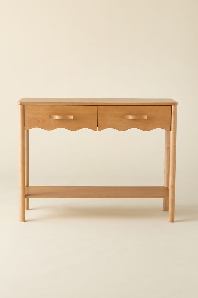 Daya Scallop Entryway Storage Console Table #1