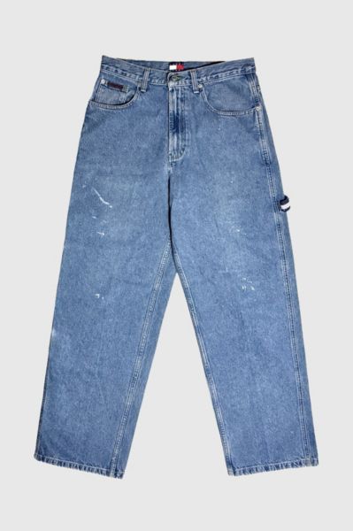 Vintage 1990's Tommy Hilfiger Light Baggy Carpenter Denim Jeans