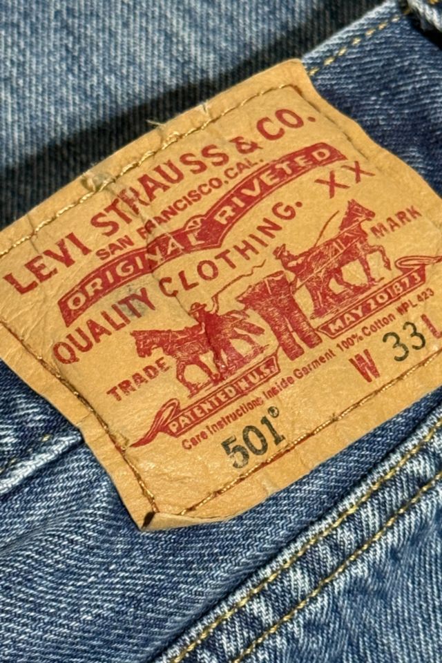 Vintage 1990's Levi’s® 501 Straight Leg Light Denim Jeans #2