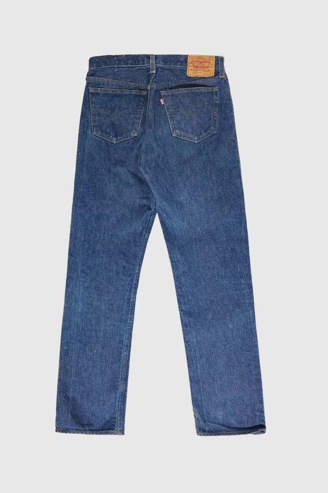 Vintage 1980's Levi’s® 501 White Overlock Dark Denim Jeans #1