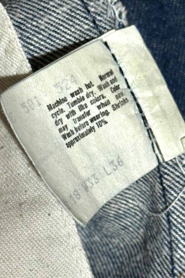 Vintage 1980's Levi’s® 501 White Overlock Dark Denim Jeans #3