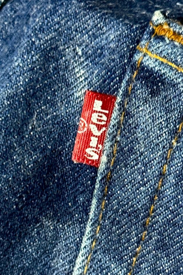 Vintage 1980's Levi’s® 501 White Overlock Dark Denim Jeans #4