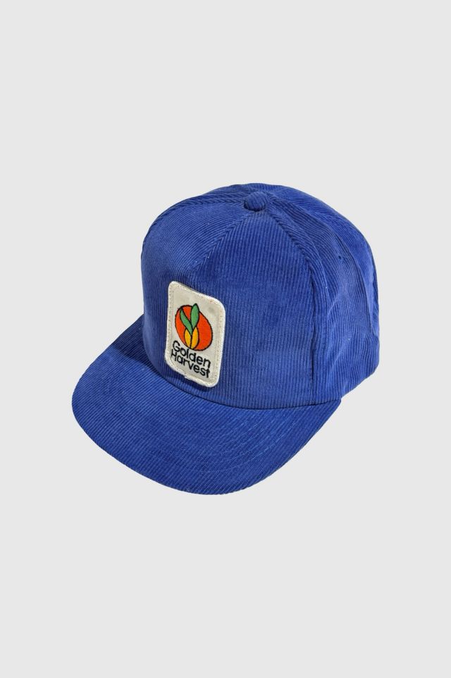 Vintage 1970's Golden Harvest Corduroy Trucker Hat #1